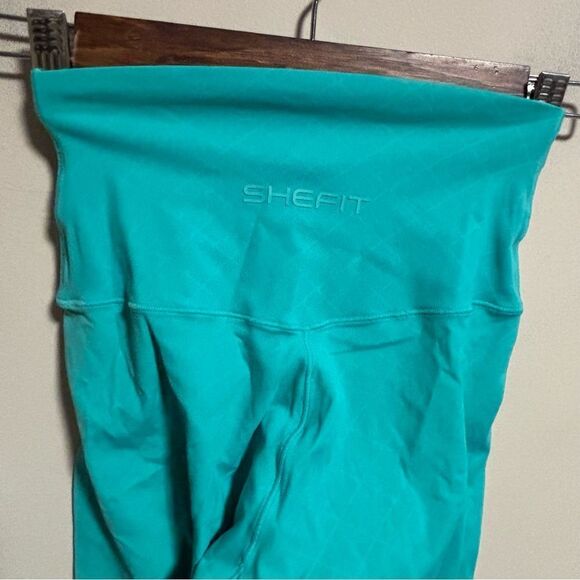 Shefit Boss Leggings Teal Athletic Tights- Size XS - Picture 7 of 12